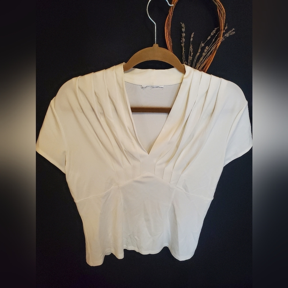 Elegant Cream Women's Top